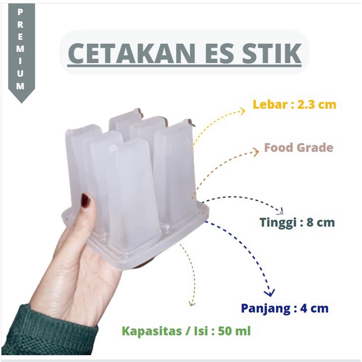 CETAKAN ES KRIM KOTAK - CETAKAN ES KOTAK BESAR - cetakan agar2