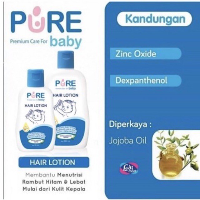 Pure Baby Hair Lotion 80ml - Pure Baby Lotion Rambut