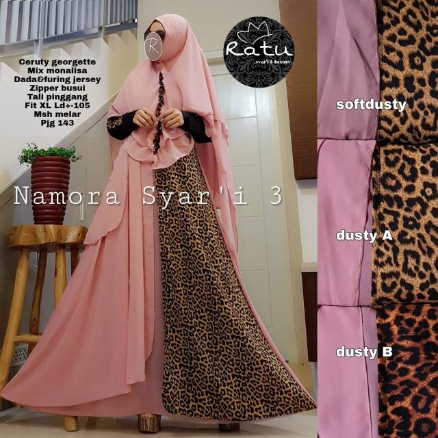 GAMIS SET HIJAB NAMORA SYARI RATU HIJAB SOLO