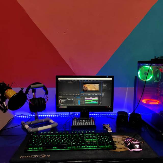 PC GAMING AMD RYZEN 5 FULL SET + BOX