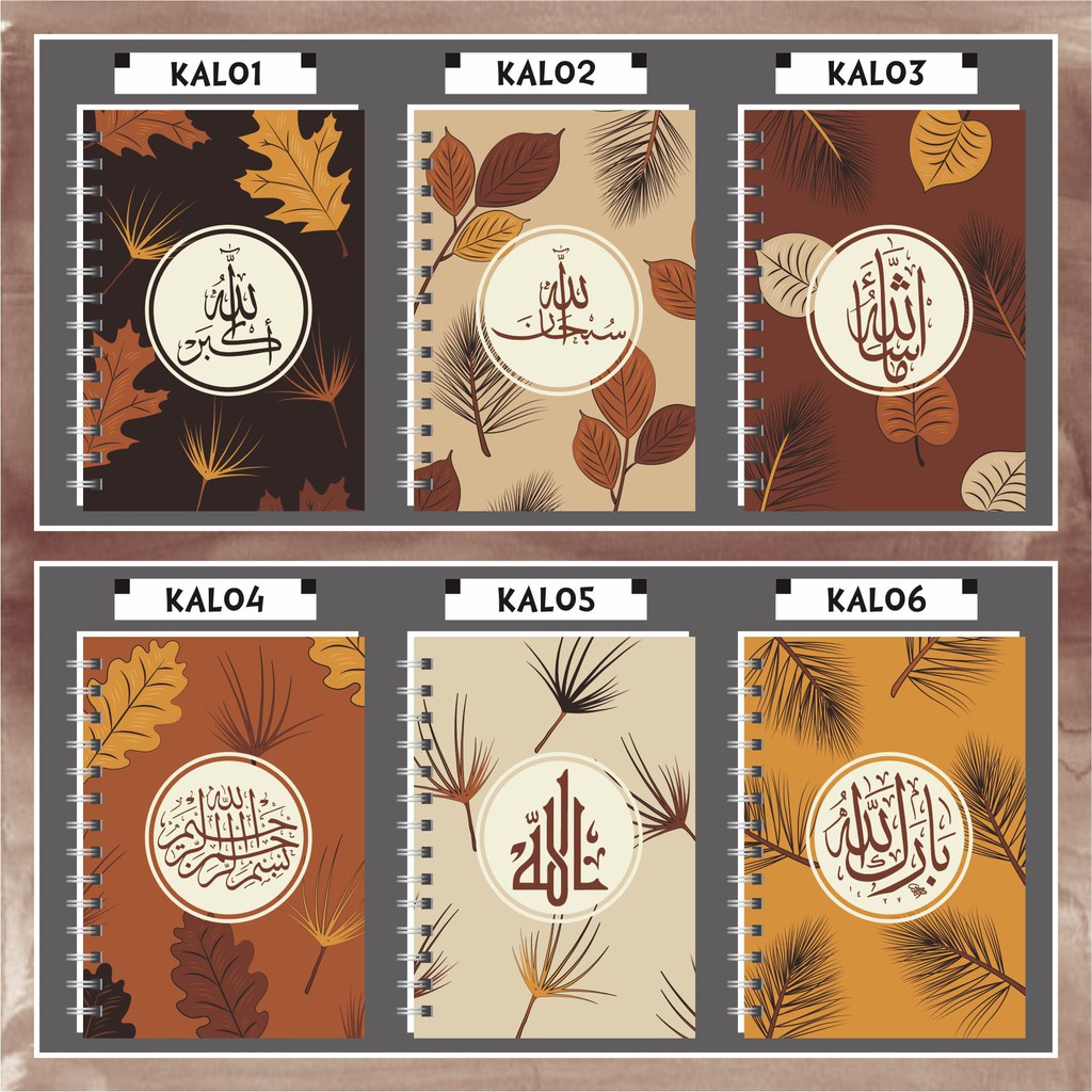 

Notebook / Ring Note Muslim dan Muslimah Kaligrafi Autumn / Musim Gugur Spiral A5 Murah