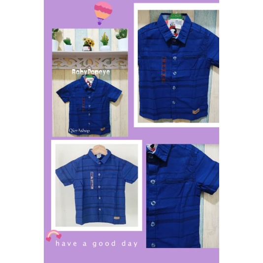 Atasan kemeja anak bayi baby popeye/popeye/cool