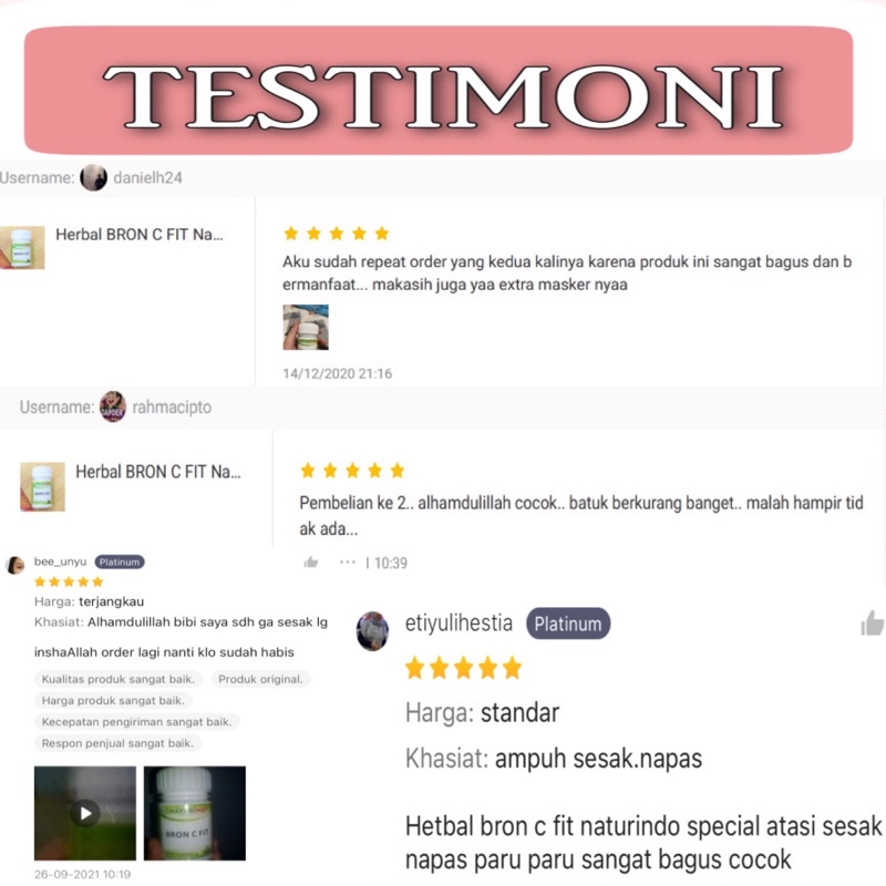 Naturindo BRON C FIT Obat Herbal Sesak Nafas, Gangguan paru2 dan Kulit, Alergi dingin, Gurah paru-paru-4