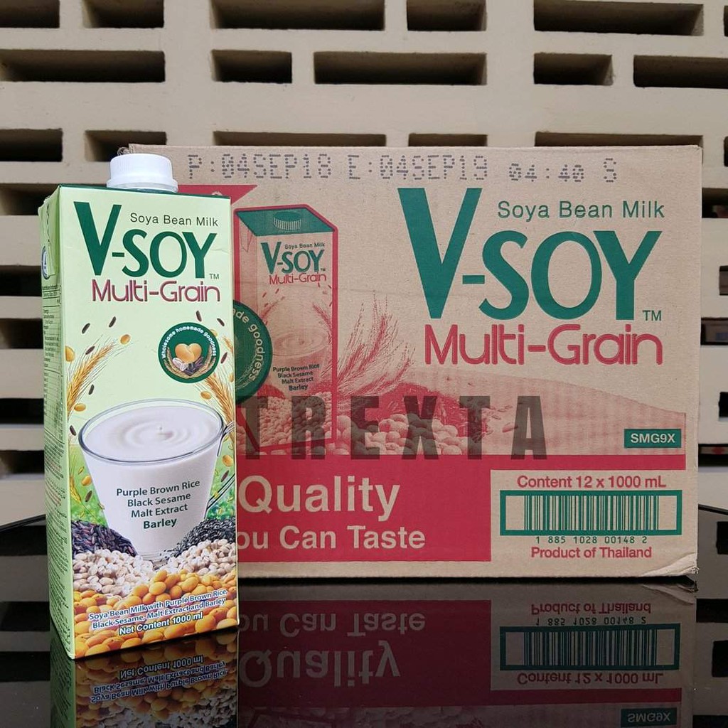 Vsoy Multigrain 1 Liter - 1 Karton / V-soy Multi grain ...