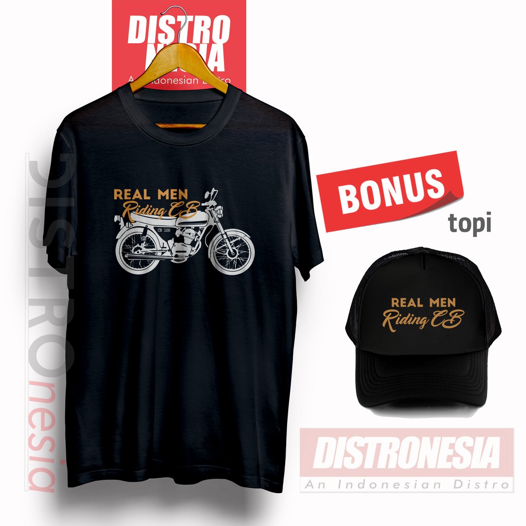 KAOS CB100 CB200 BAJU MOTOR HONDA CB BONUS TOPI CLASSIC GL max pro TIGER