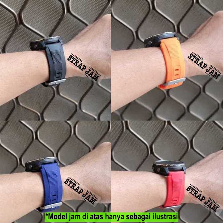 SIKAI WIDE Strap Eggel Valor - Tali Jam 20mm Rubber Silikon Sporty