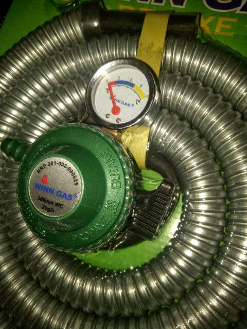 Kompor Gas 1 Tungku + Selang & Regulator Winn Gas