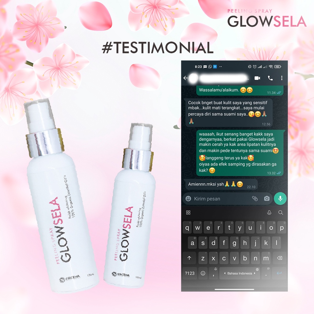 PEMUTIH Lipatan kulit, Ketiak, SELANGKANGAN - GLOWSELA Peeling SPRAY