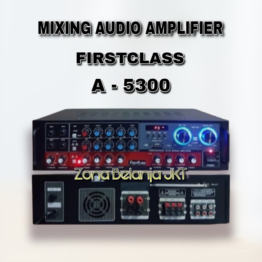 Amplifier Karaoke Audio FIRSTCLASS A 5300 BBE USB Bluetooth Original