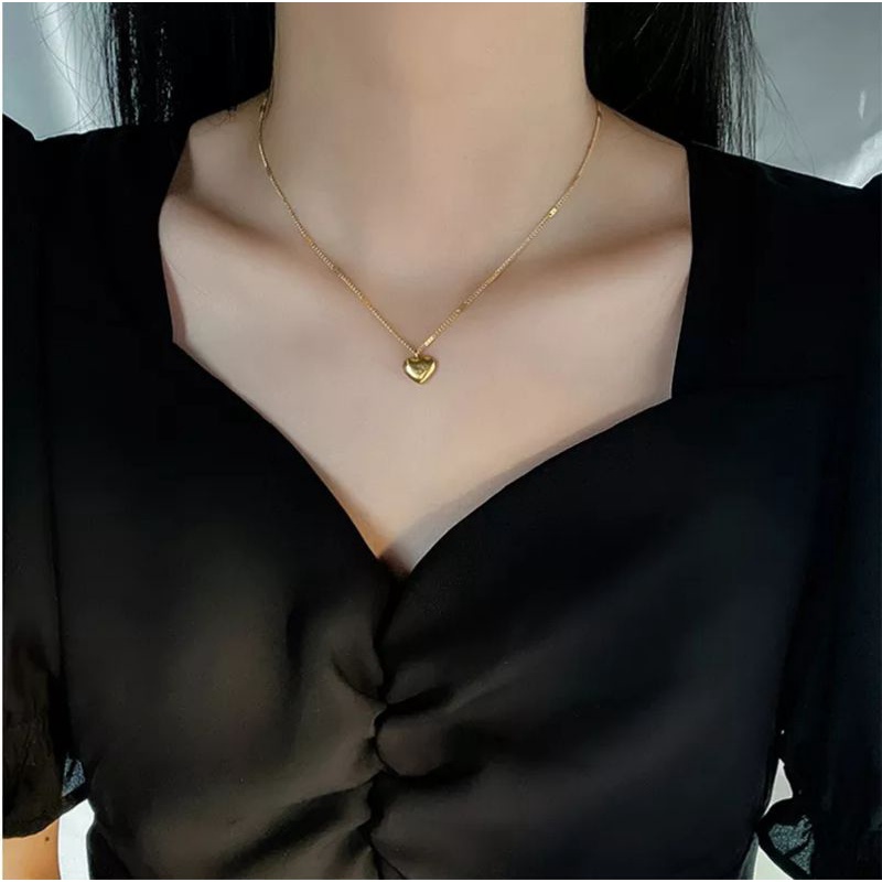 Kalung Titanium Love Rantai K04129