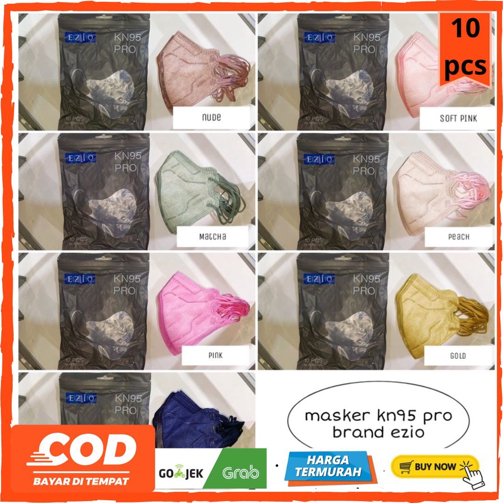 MASKER KN95 EZIO WARNA ISI 10 PCS