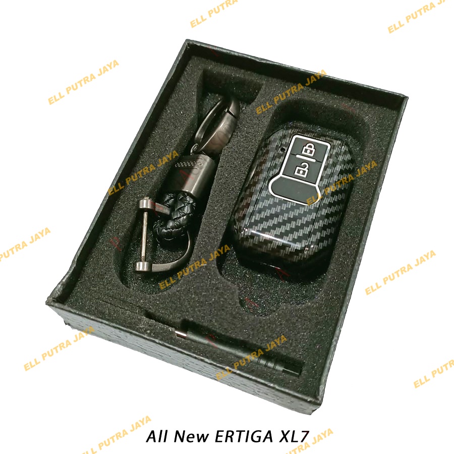 Casing Kunci Remote Mobil Carbon Fiber - All New ERTIGA XL7