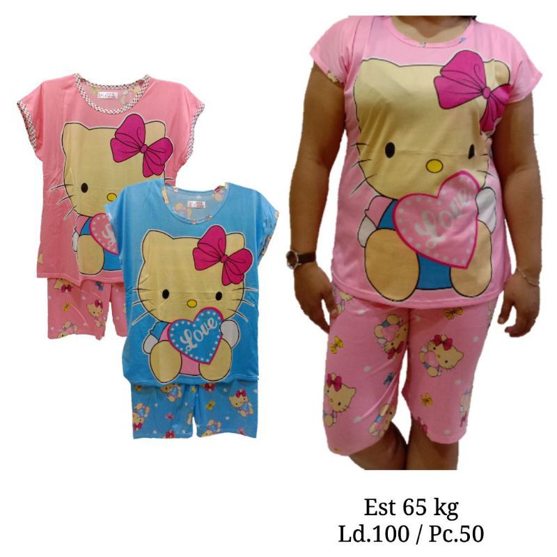 SET BABY DOLL CELANA PENDEK DEWASA