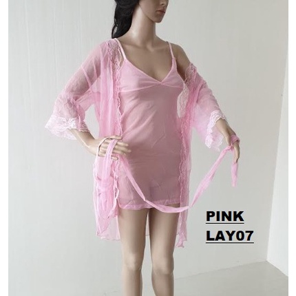 Lingerie Set 3pcs Baju Tidur Sexy LAY