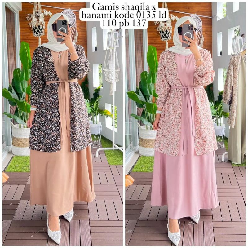 gamis outer Alvaro / Gamis rompi motif premium