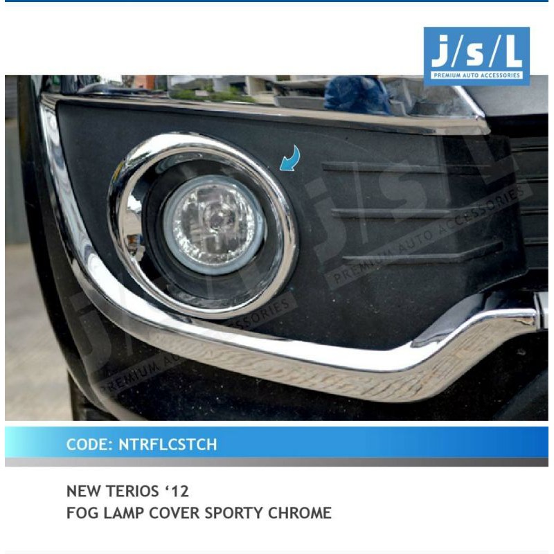 cover ring foglamp new terios 2012-2014 sporty chrome jsl