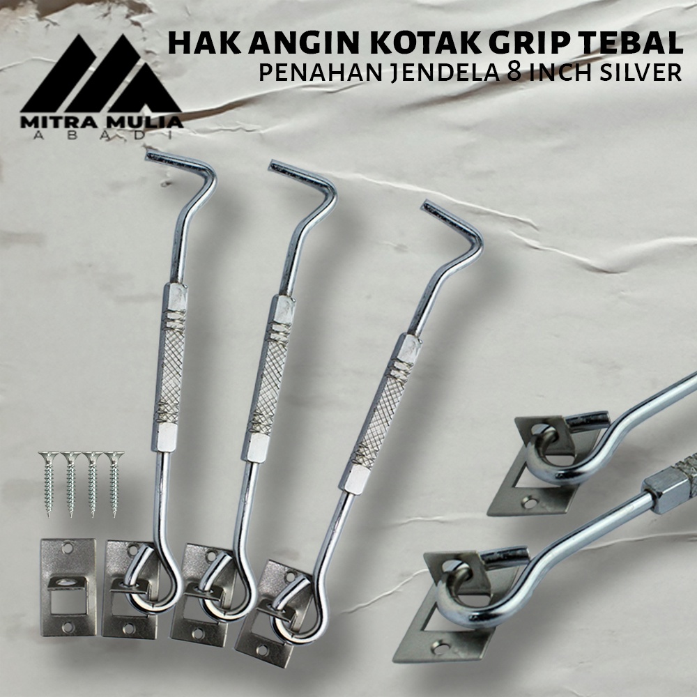 Hak Angin Fortuna Kotak Grip Tebal I Cantolan Penahan Jendela 8 Inch / 20 cm I Penahan Jendela