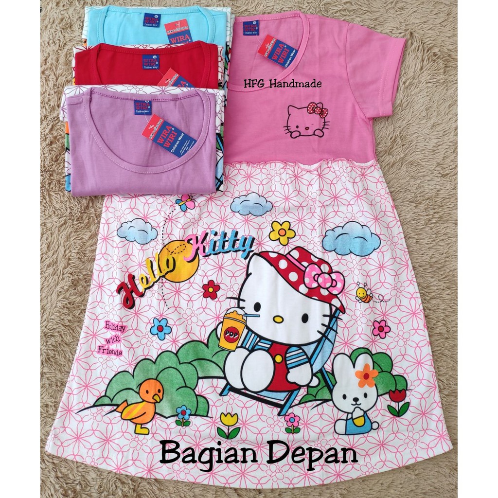 Baju anak cewek perempuan SATUAN daster anak umur 8-10 tahun