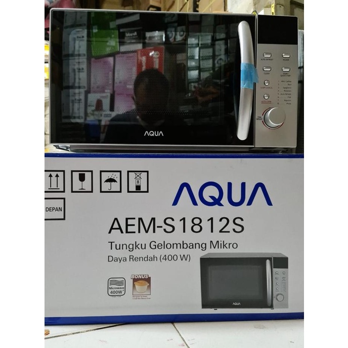 AQUA AEM-S1812S Microwave Oven Low Watt ready stock