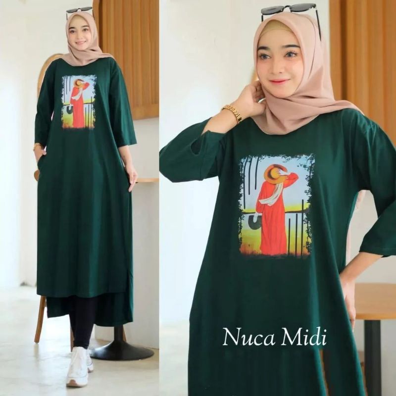 NUCA MIDI/MIDI DRESS TERLARIS 2022 BAHAN COMBED 20S