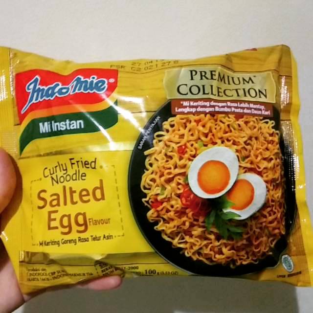 Mie kekinian / indomie salted egg /indomi telur asin