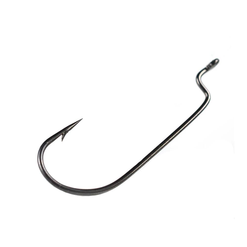 Agustinina Memancing Lembut Cacing Kait Aksesoris Memancing Berkualitas Tinggi Baja Karbon Tinggi 50 Pcs/lot Kunci Super Fishhooks