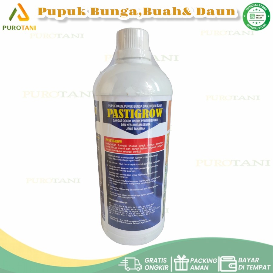 Pastigrow Pupuk cair Daun pupuk Bunga Buah 1Liter