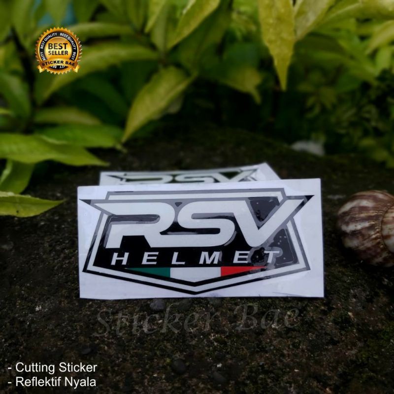 stiker logo rsv cutting sticker helm