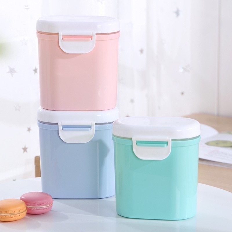 TokoPapin Tempat penyimpanan susu bubuk bayi snack 800 Ml kotak toples susu bubuk snack cemilan serbaguna anak bayi rapat tidak masuk angin