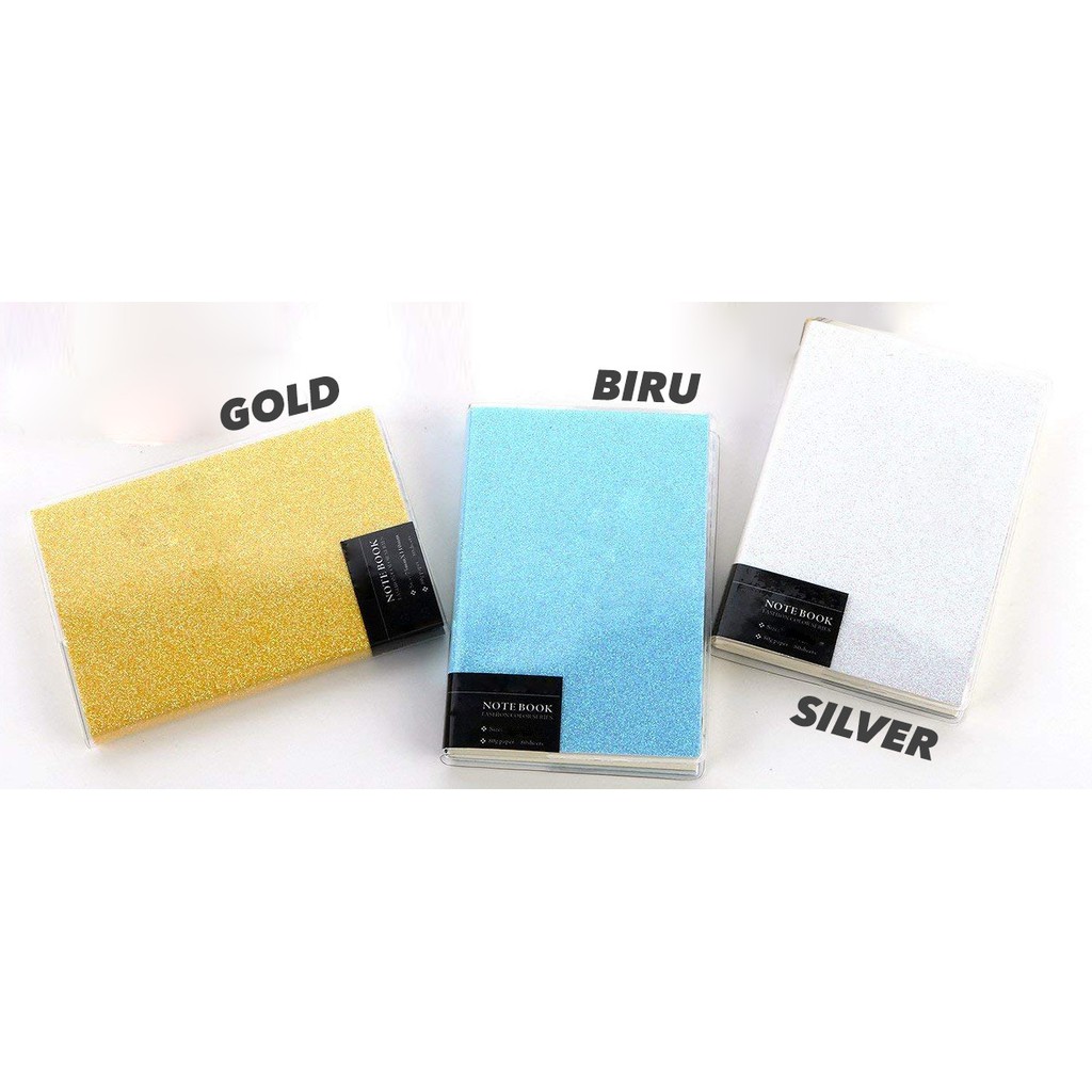 

Glitter Notebook / Agenda / Buku Catatan / Buku Tulis / Notebook