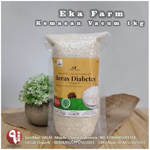 

978qW Beras Diabetes Organik Ekafarm - Vacum W5Q0112