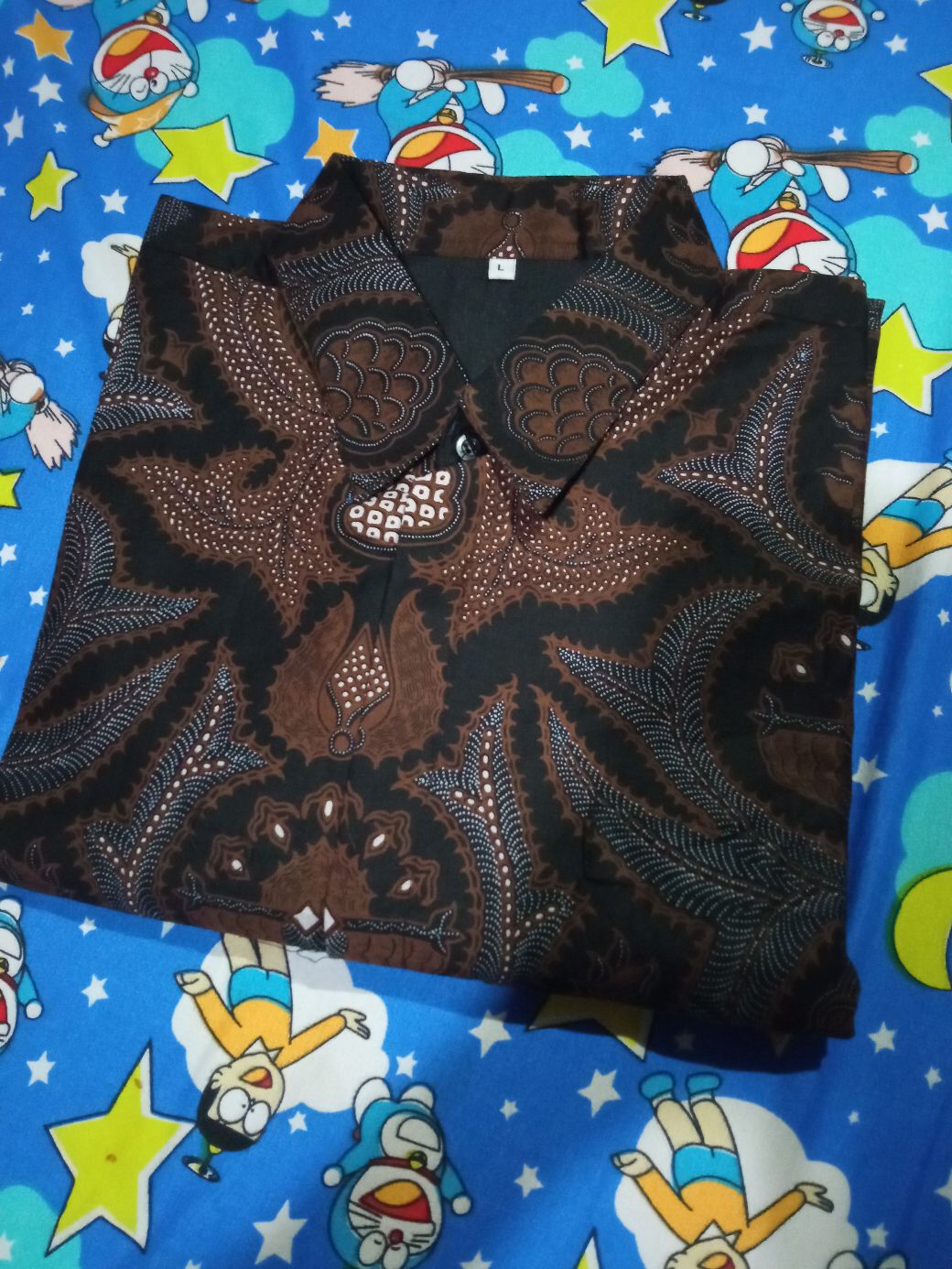 Pradhifta Kemeja Batik Pria Lengan Panjang Full Furing Bahan Katun Sragenan By Kanaya