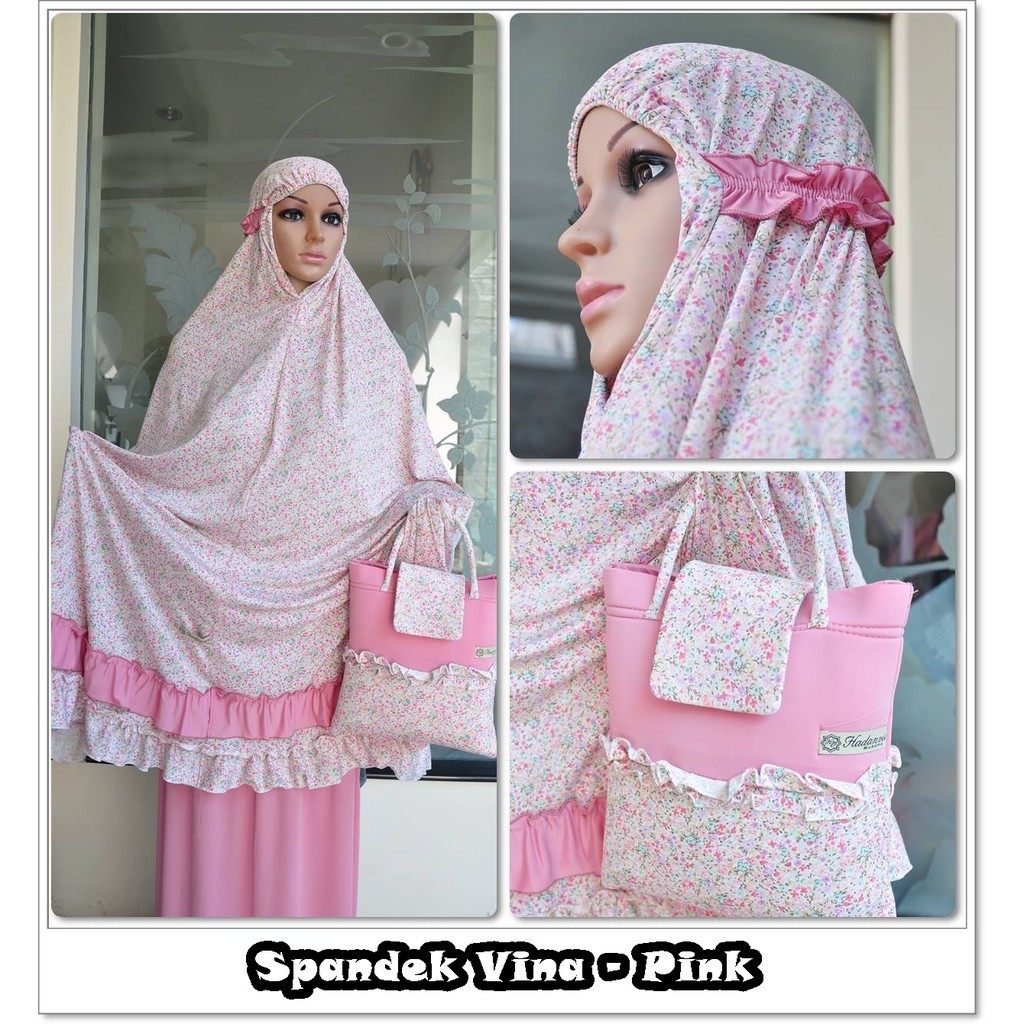HIT - MUKENA DEWASA SPANDEK VINA (JERSEY/KAOS)