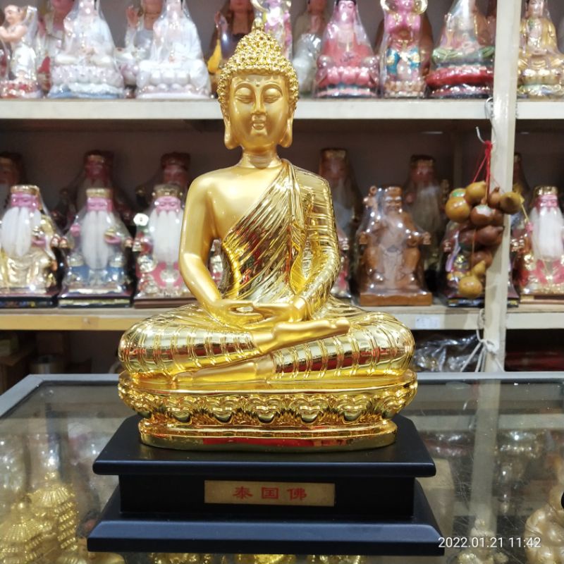patung Buddha Sakyamuni - resin - 12 inch