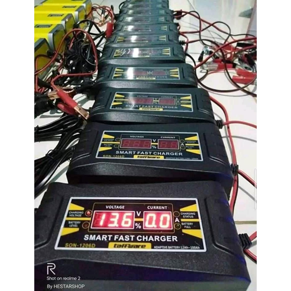 Jual COD CAS AKI MOBIL MOTOR 6A CES AKI OTOMATIS CHARGER ACCU 12 VOLT