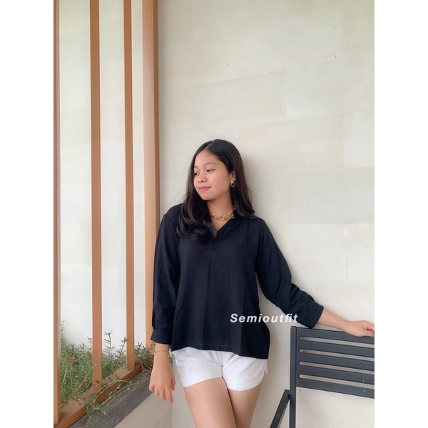 Kemeja basic // kemeja oversize // korean look casual-7