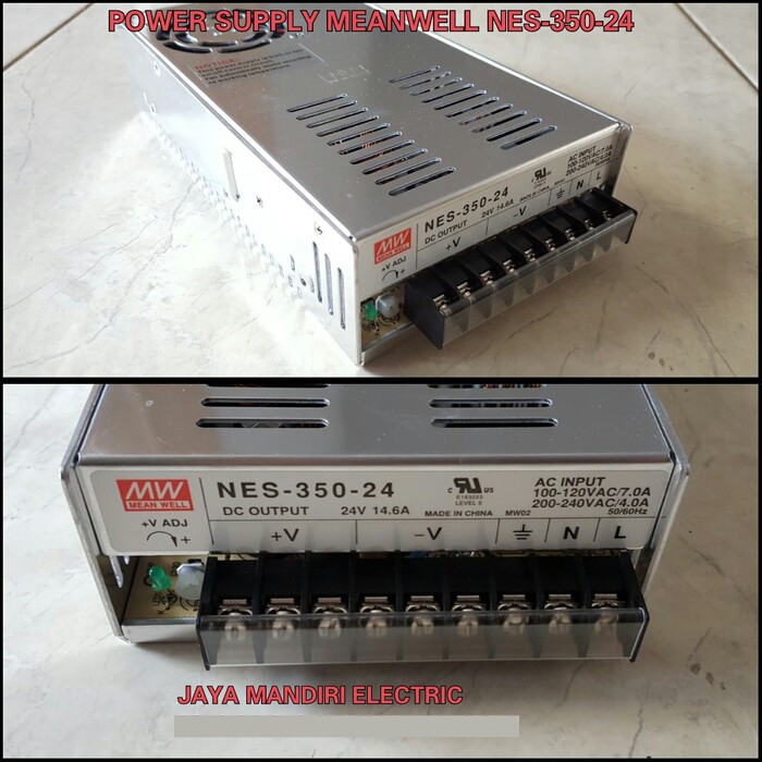 POWER SUPPLY MEAN WELL NES-350-24 / MEANWELL 350W 24V / 350WATT 24 V