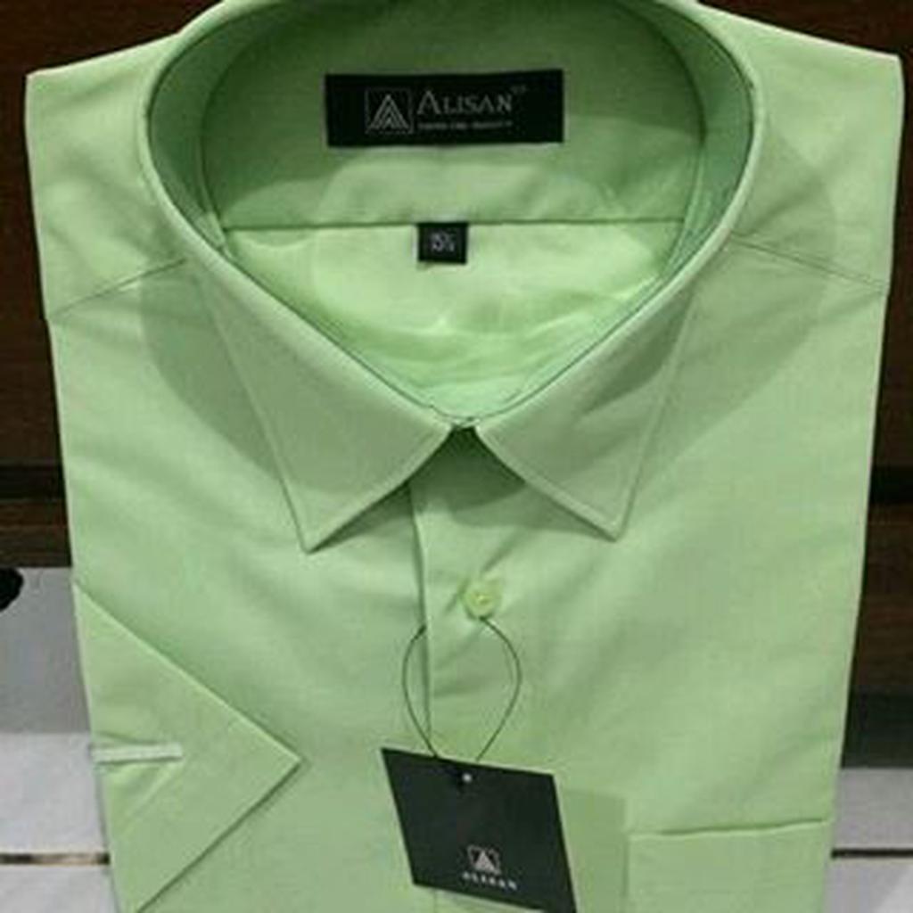 KEMEJA ALISAN ORIGINAL HIJAU MUDA LENGAN PANJANG (KODE H9)