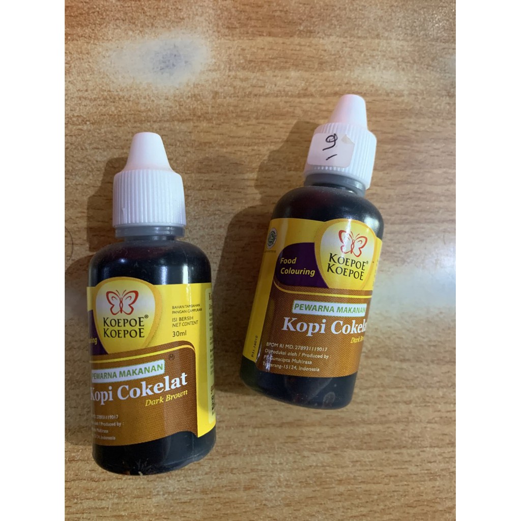 

Koepoe Koepoe Pewarna Kopi Coklat 30 ML / Dark brown pewarna Kupu kupu