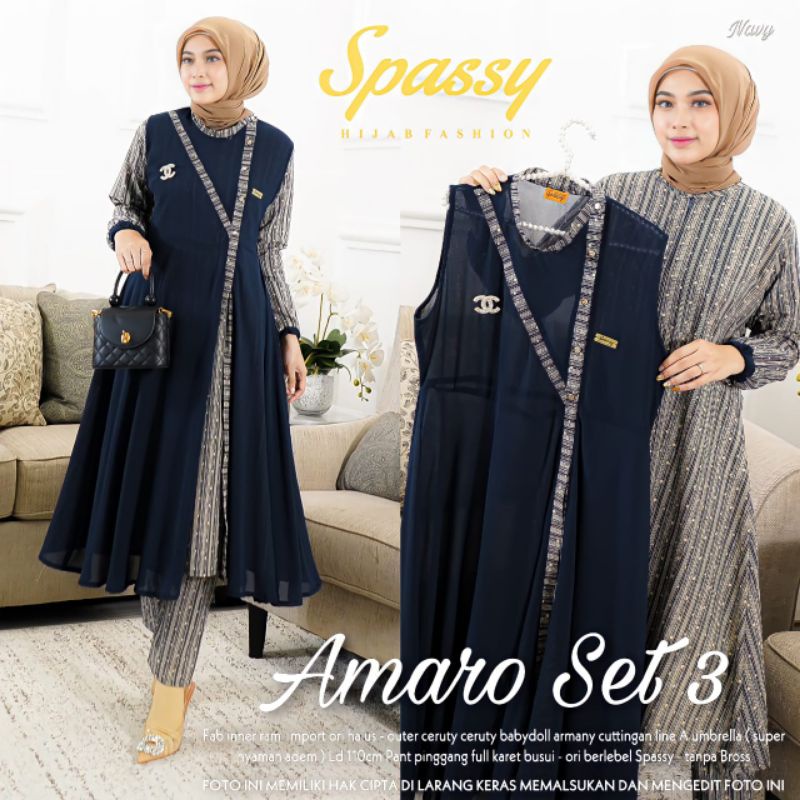 BAJU AMARO SET '3  BY SPASSY