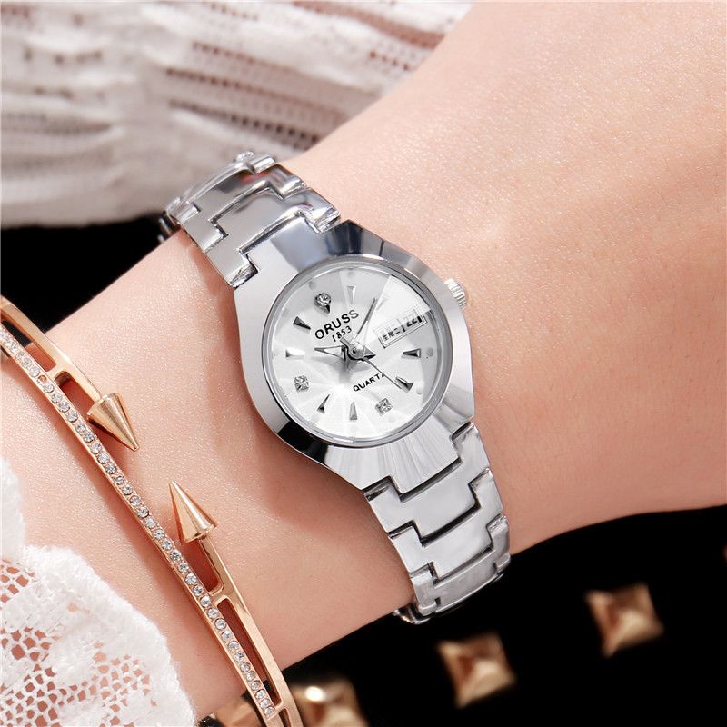 official (cod) jam tangan wanita & pria oruss original elegan korea import kecil analog