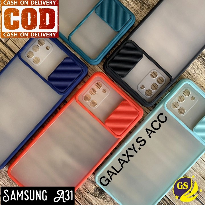 Samsung M12 A02S A12 A10S A20S A30s A50S A50 A21S A11 M11 M31 M51 A31 A51 A71 Slide Case Protection Camera Matte Candy Sliding