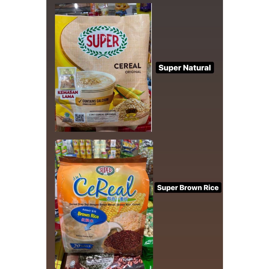 

JUAL ECER 1SASET SEREAL SUPER NATURAL DAN SEREAL SUPER BROWN RICE MALAYSIA