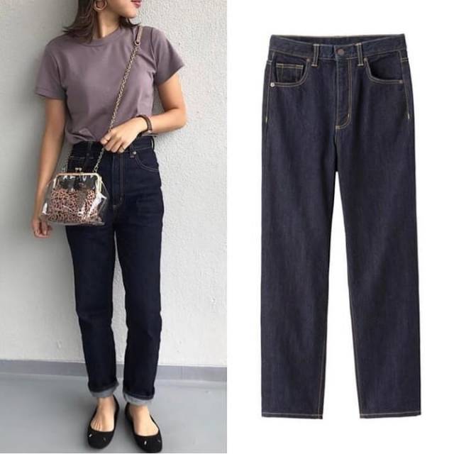 Uniqlo Boyfriend Jeans ~ Indigo