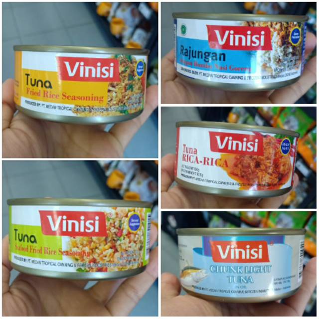 

Vinisi Makanan Kalengan 180 gram