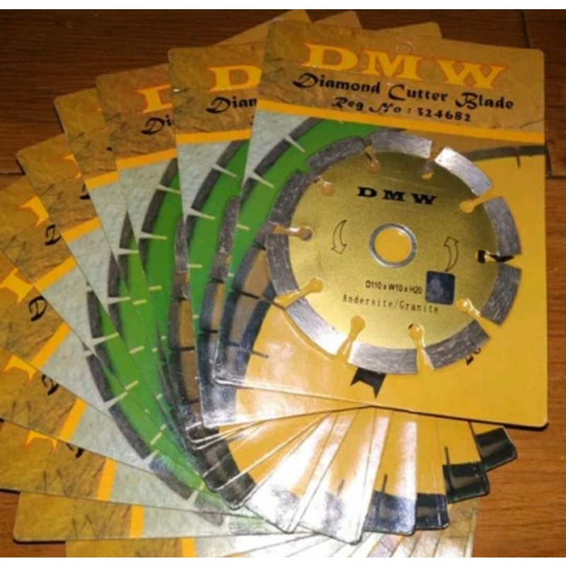 Diamond Cutting Wheel Cutter Blade 4 inch DMW Gold batu gerinda potong