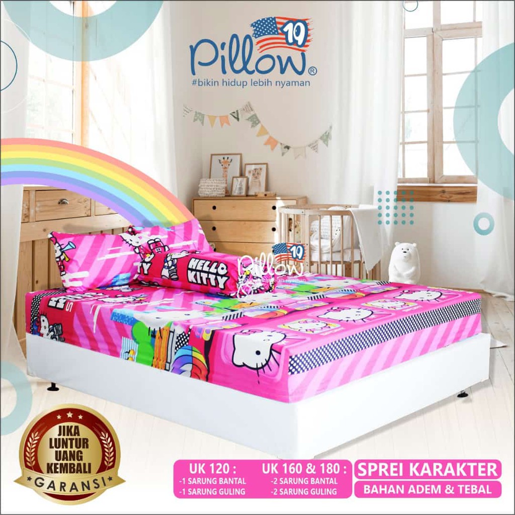 SPREI LUCU 120x200 / 160x200 / 180x200 - 109 PILLOW / SEPREI KARAKTER PILLOW / SPREI KARAKTER PILLOW