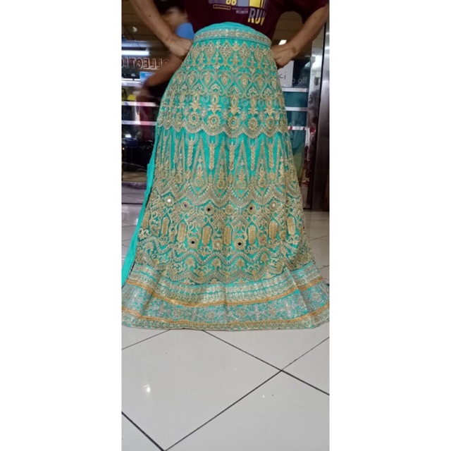 Lengga india fashion satelan stelan rok india jodha akhbar mewah murah meriah murmer laris