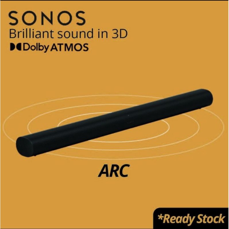 Sonos ARC Dolby Atmos soundbar voice control