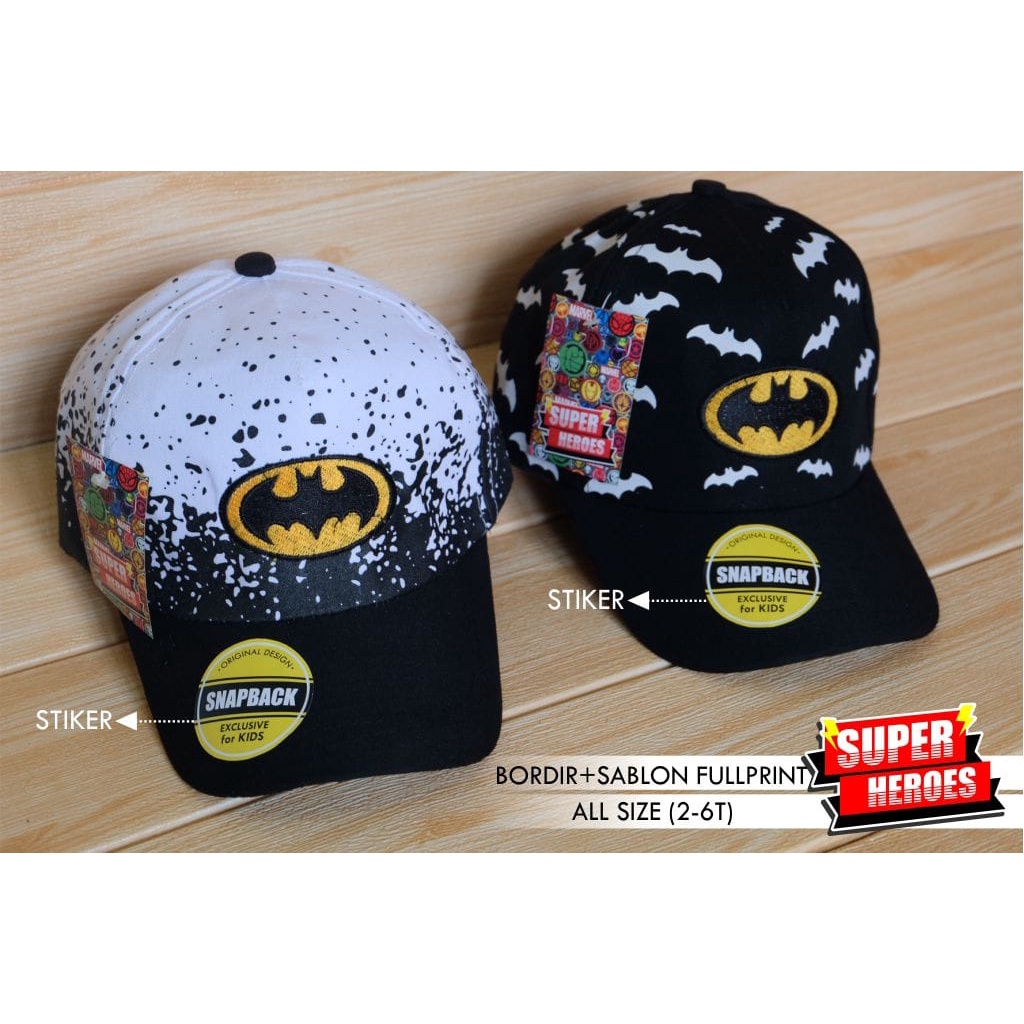TOPI ANAK SUPERHERO BABY SPACE FULLPRINT DAN SPACEKIDS LOGO BORDIR SIZE 2-6 TAHUN-3